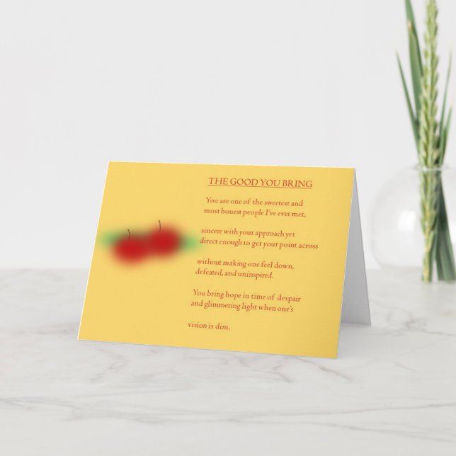 Ausdruckskarte Feiertagskarte (Vorderseite)