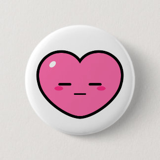Ausdrucksloses rosa Herz Button