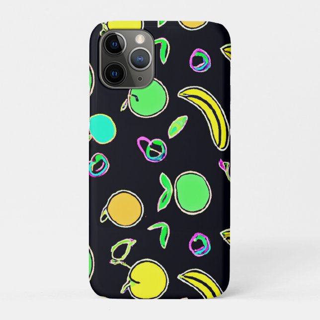 Ausdrucksstarke Fruchtsäfte Neon Artwork Case-Mate iPhone Hülle (Rückseite)