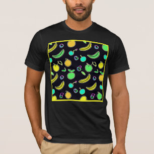 Ausdrucksstarke Fruchtsäfte Neon Artwork T-Shirt