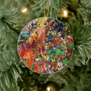 Ausdrucksstarker Pinselstrich von der Künstlerpale Keramik Ornament