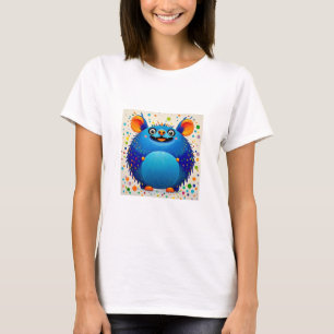 Ausdrucksstarkes abstraktes Tierkunstdesign bunt T-Shirt