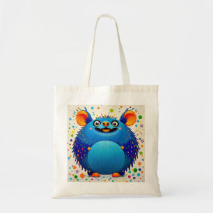 Ausdrucksstarkes abstraktes Tierkunstdesign bunt Tragetasche