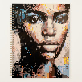 Ausdrucksstarkes Pixelporträt Planer