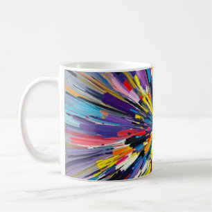 Ausdrucksvolles Plakat für die Wanddekoration abst Kaffeetasse