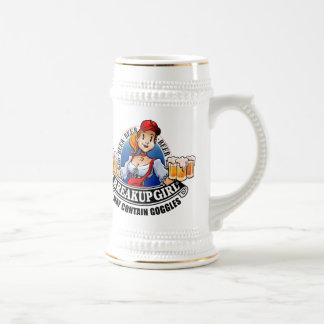 Auseinanderbrechen-Mädchen-Bier Stein (*May Bierglas