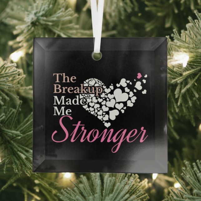 Auseinandersetzung hat mich stärker gemacht - Unte Ornament Aus Glas (Insitu)