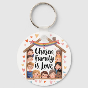 Auserwählte Familie ist Liebesdesign   LGBTQ+-Best Schlüsselanhänger