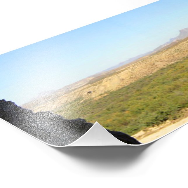 Ausfahrt Santa Elena Canyon Panorama, Texas/Mexiko Fotodruck (Ecke)
