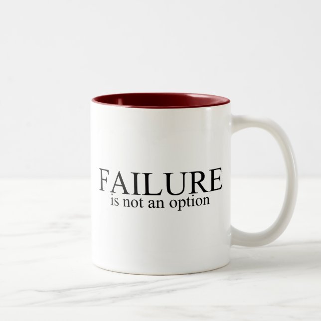 Ausfall ist nicht eine Wahl Zweifarbige Tasse (Rechts)