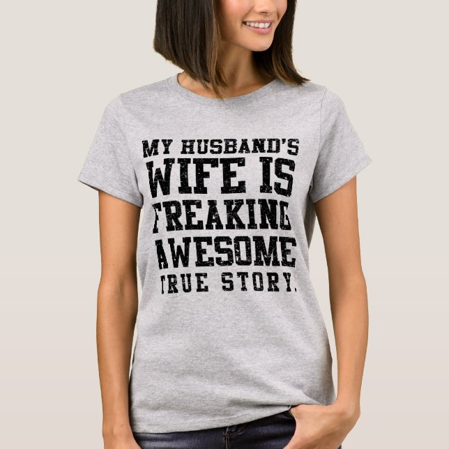 Ausflippende fantastische Ehefrau T-Shirt (Vorderseite)