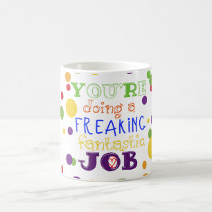 Ausflippender fantastischer Job - Ergänzungs-Tasse Kaffeetasse