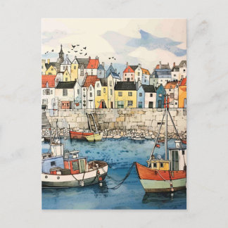 Ausflug am Meer Postkarte