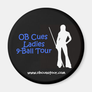 Ausflug-Magnet-Logo der OB Stichwort-Damen-9-Ball Magnet