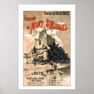 Ausflüge nach Mont Saint-Michel Normandie Frankrei Poster