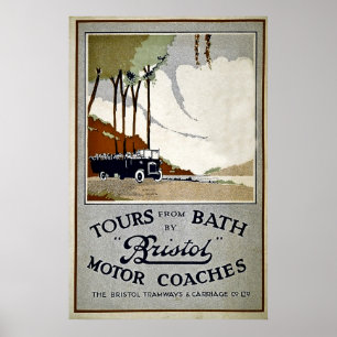 Ausflüge vom Bad durch Bristol-Autobusse Poster