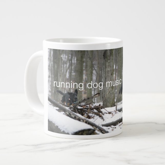 Ausführen der Dog Music Jumbo-Tasse (Vorderseite Links)
