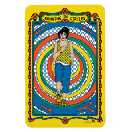 Ausführen in Circles_B_4x6-Kühlschrank Magnet