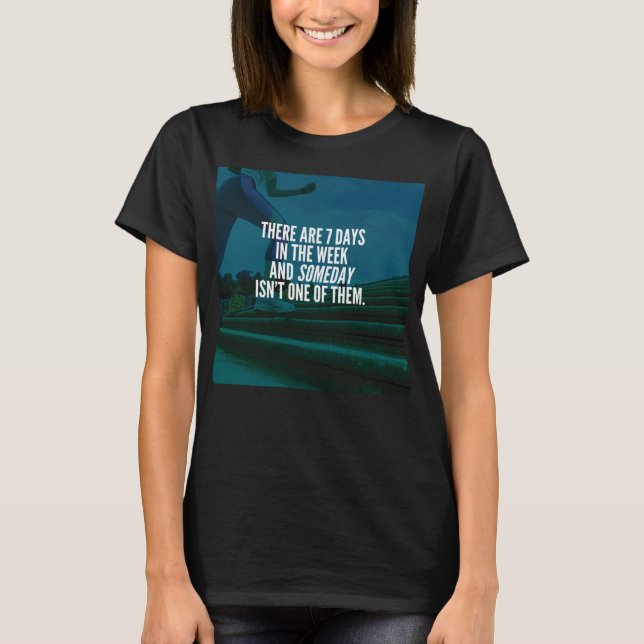 Ausführen Motivierend Wörter T-Shirt (Vorderseite)