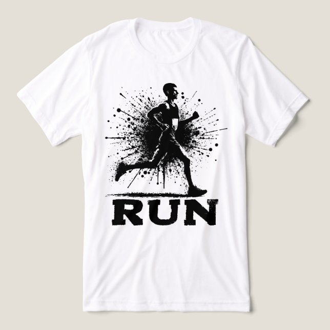 AUSFÜHREN Tri-Blend SHIRT (Design Vorderseite)