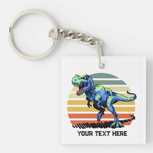 Ausführen von T-Rex-Schlüsselanhänger Schlüsselanhänger (Vorderseite)