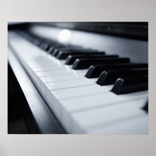 Ausführliche Klavier-Schlüssel Poster