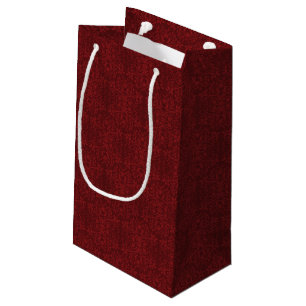 Ausführliche rote Blumentapete Kleine Geschenktüte