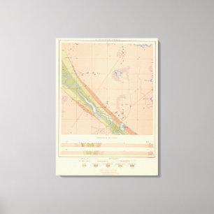 Ausführliches Geologie-Blatt X Leinwanddruck