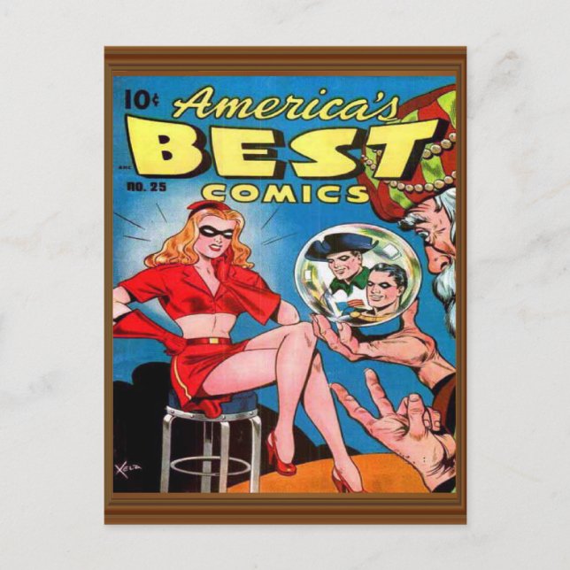 Ausgabe 25 Best Superhero Comic America Postkarte (Vorderseite)