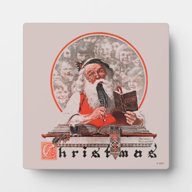 Ausgaben des Weihnachtsmanns Fotoplatte (Vorderseite)