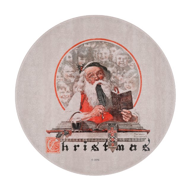 Ausgaben des Weihnachtsmanns Schneidebrett (Vorderseite)