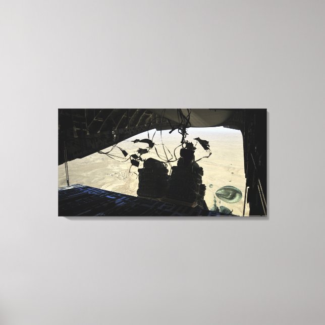 Ausgang des Containerzustellsystems Leinwanddruck (Vorderseite)