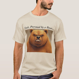 Ausgang, verfolgt von einem Bärenbär-T - Shirt