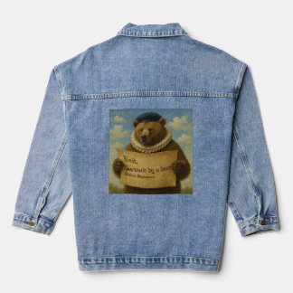 Ausgang, von einem Bären verfolgt Shakespeare-Zita Jeansjacke