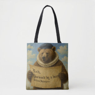 Ausgang, von einem Bären verfolgt Shakespeare-Zita Tasche