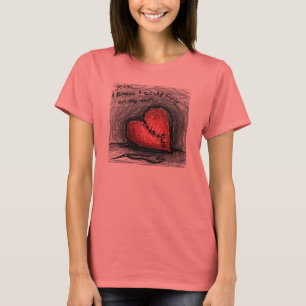 Ausgebessertes Herz T-Shirt