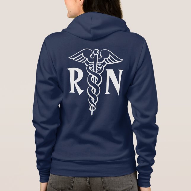 Ausgebildete Krankenschwester Hoodie mit (Rückseite)