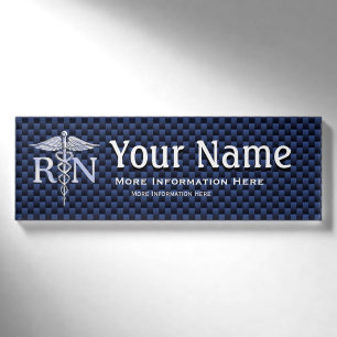 Ausgebildete Krankenschwester RNcaduceus-Schlangen Namenschild