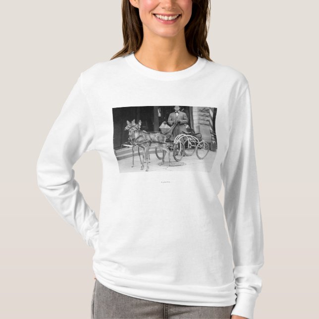 Ausgebildete Rotwild vorgespannt zu einem T-Shirt (Vorderseite)