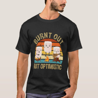 Ausgebranntes, aber optimistisches Niedliches Mars T-Shirt