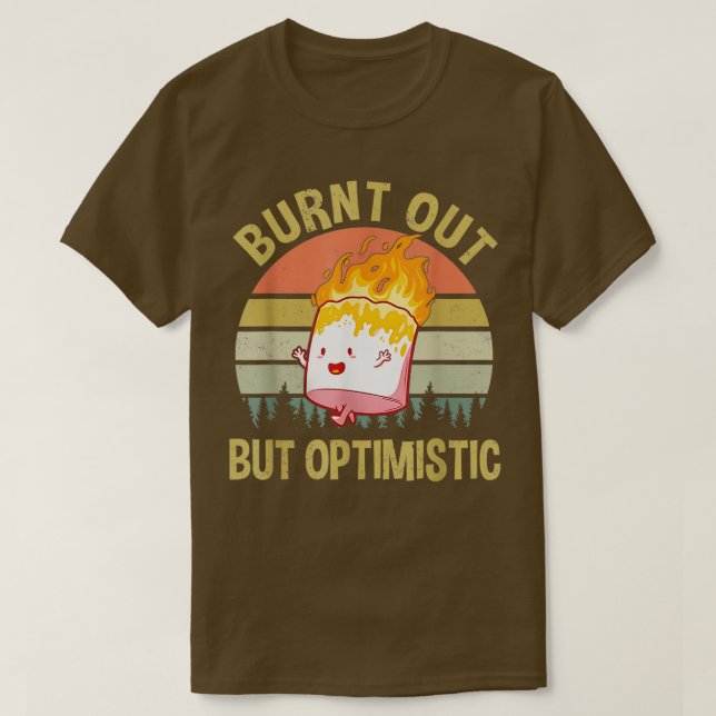 Ausgebranntes, aber optimistisches Niedliches Mars T-Shirt (Design vorne)