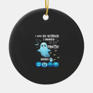 Ausgebuhte Hose Halloween Geist Blaue Kürbisse Keramik Ornament