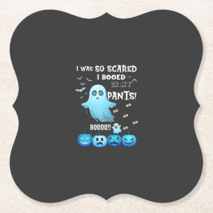 Ausgebuhte Hose Halloween Geist Blaue Kürbisse Untersetzer
