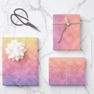 Ausgefaltet in Farbe Geschenkpapier Set