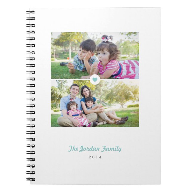 Ausgefüllt mit Liebe Journal - Aqua Notizblock (Vorderseite)