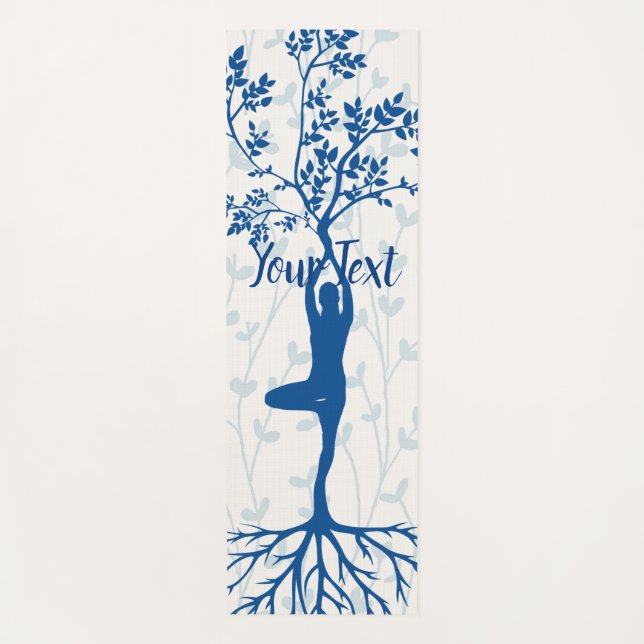 Ausgeglichene Baum-Pose-Meditation Yogamatte (Vorderseite)