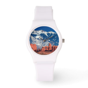 Ausgeglichene Felsen-Spur Armbanduhr