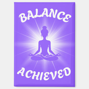 Ausgeglichene Lotus-Pose Magnet