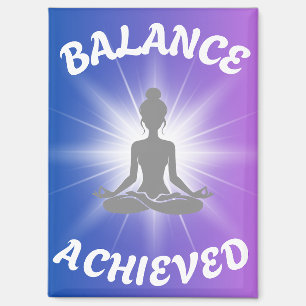 Ausgeglichene Lotus-Pose Zweifarbig Magnet