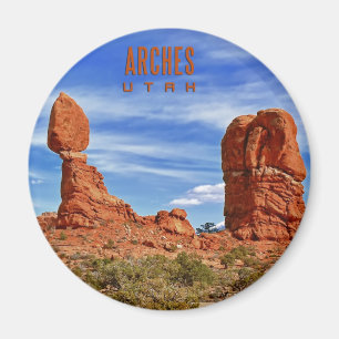 Ausgeglichener Felsen Utah Magnet